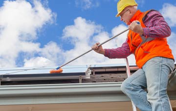 Tre Mostyn soft wash roof cleaning